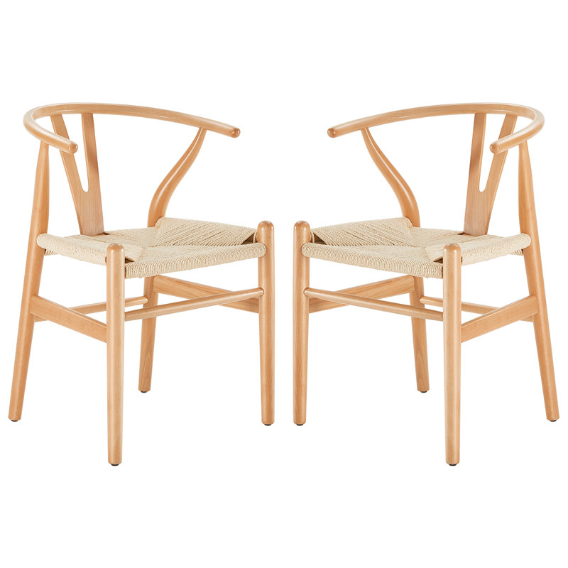 Chaise en bois massif Margo, Burlywood / beige