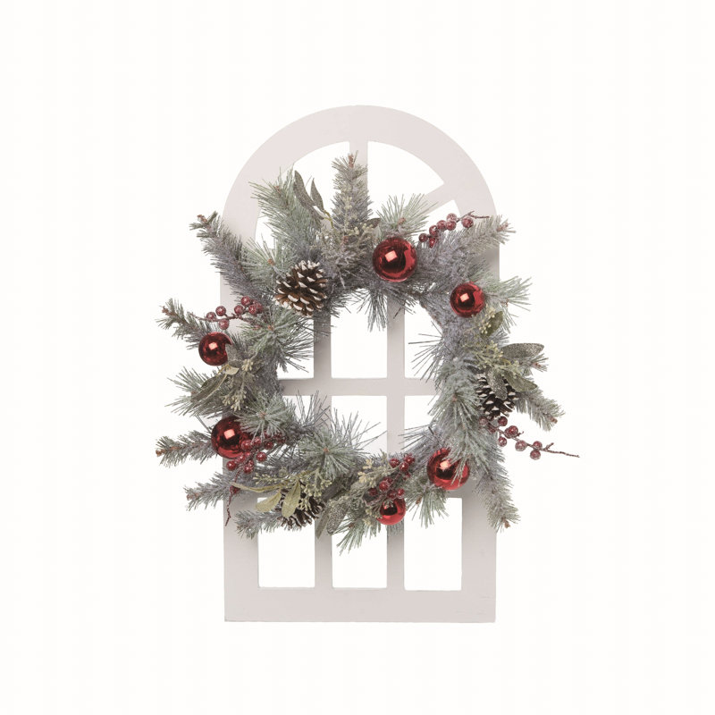 Couronne de bois 24 "Church