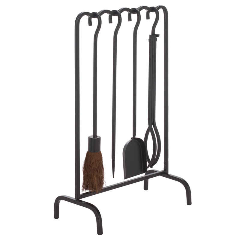 Flora 4 Piece Fireplace Tool Set