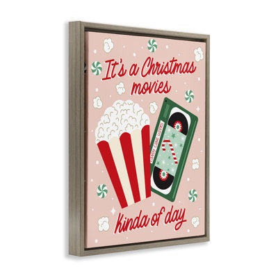 Art mural sur toile flottant, "Christmas films Kind of Day", conception par Ilis Avilés