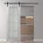 Avon 8 Lite Solid + Manufactured Wood Paneled without Installation Hardware Kit Barn Door-93023958-93023944