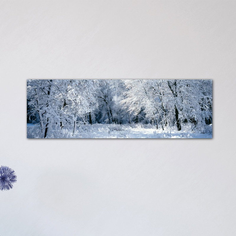 «Panoramic Winter Forest, Yosemite National Park, California, USA» par Panoramic Images - Reproduction giclée sur toile tendue avec châssis