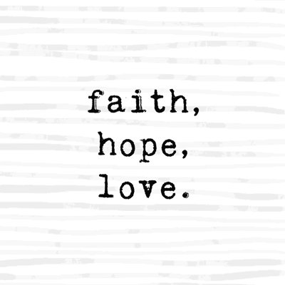 " Faith Hope Love Pillow "