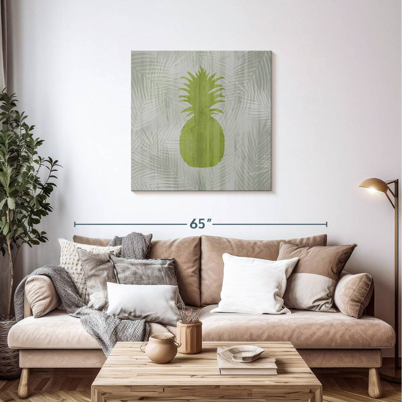 Yarlin Green Pineapple, 36" H x 36" W