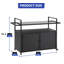 Chariot-bar rectangulaire sur roulettes-245296145