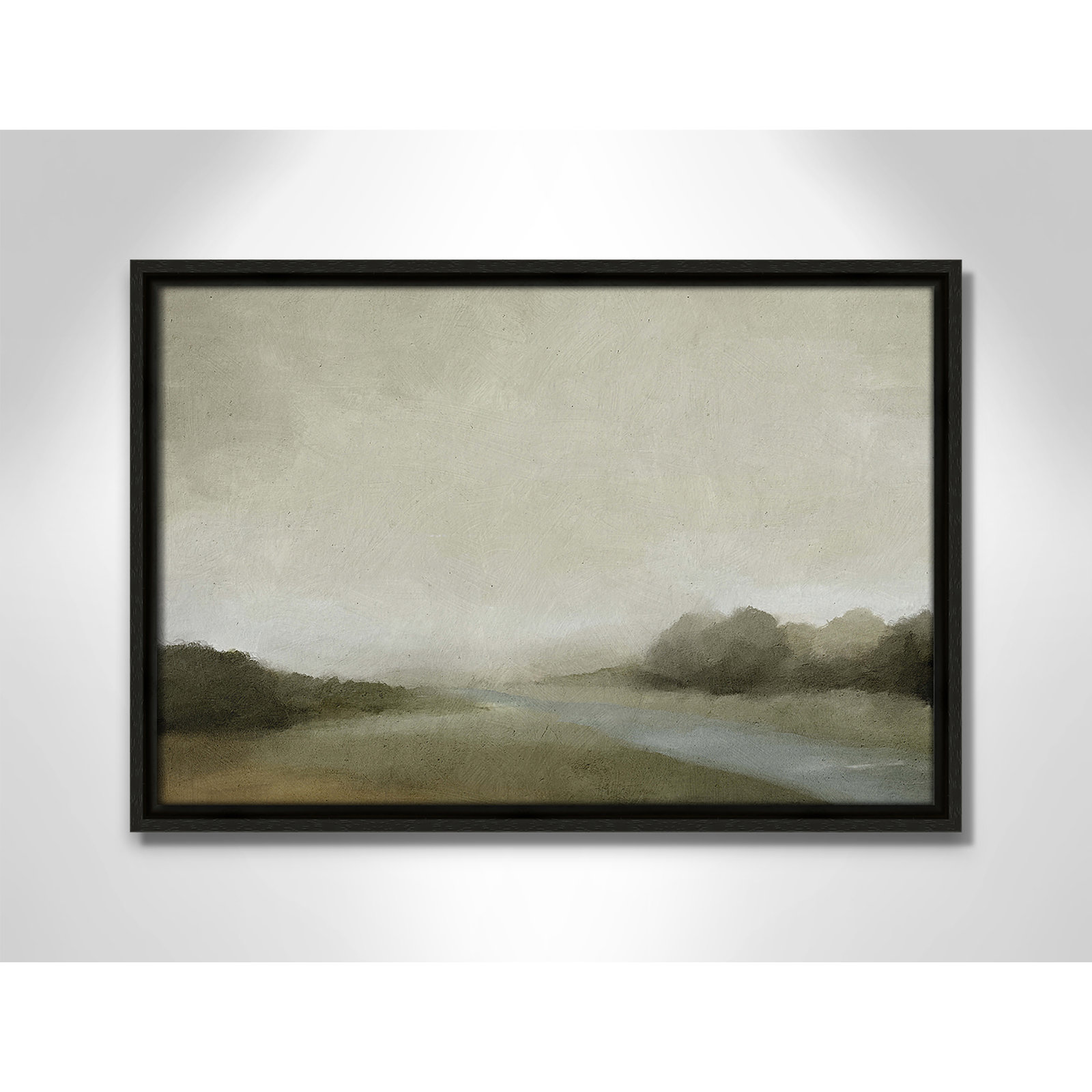 Vanora "Lovers Creek" Painting, 13.5" H x 19.5" W, Espresso