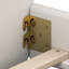 Lits jumeaux roses, cadre bas recouvert de velours, chambre d'enfant moderne-1416540876