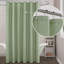 Rideau de douche en lin imperméable vert sauge 72 po x 96 po