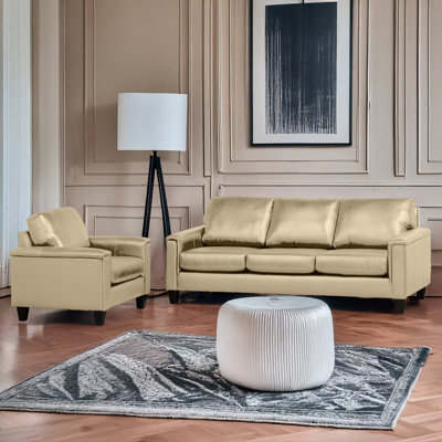 Deboer 2 Piece Genuine Leather Living Room Set by Darby Home Co