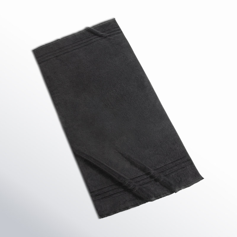 Plush Hand Towel, Coal