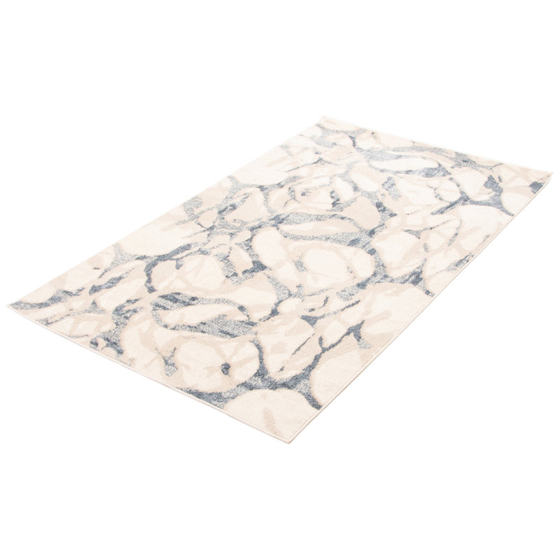 Azalea Ivory Rug, Rectangle 5' x 8'