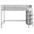 Gray Full Size Loft Bed With Functional Storage And Mounting Options - Space Efficient Bedroom Solution In Built-In For Use-1938766634