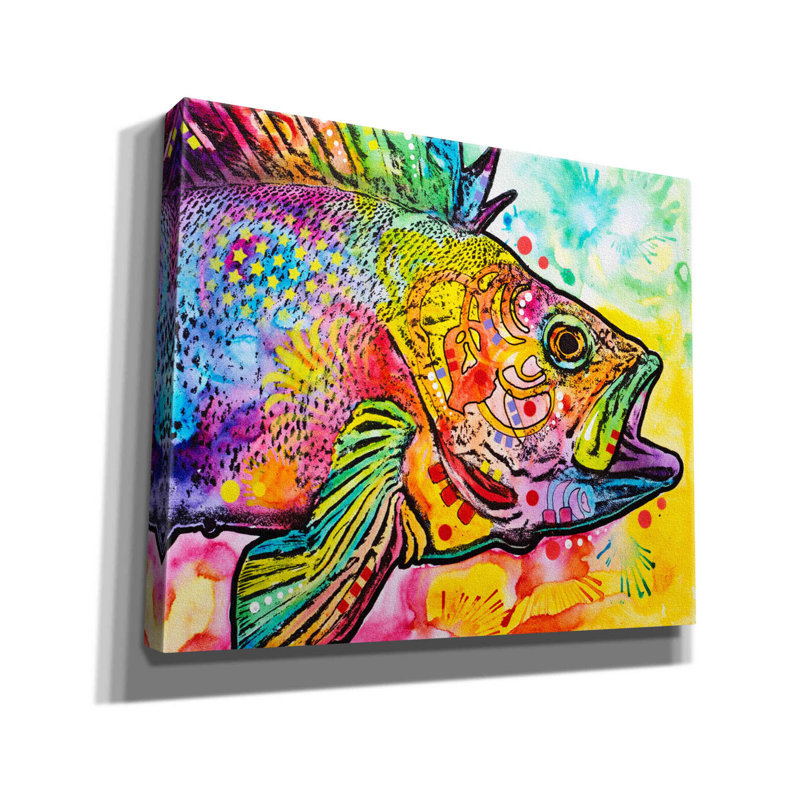 'Fish' by Dean Russo, Canvas Wall Art, 20" H x 24" W x 0.75" D