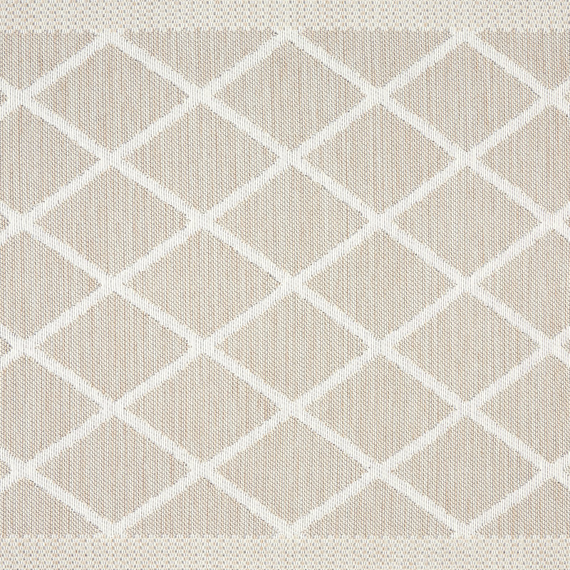 Beige Diamond Pattern Anti-Fatigue Kitchen Mat 19.6" x 32"