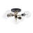 5 - Light Linear Black And Gold Sputnik Glass Globe Semi Flush Mount-33007717