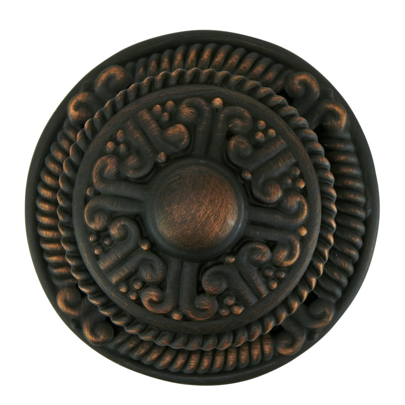 AMERICANA KNOB W/ MATCHING BACK PLATE , Bronze