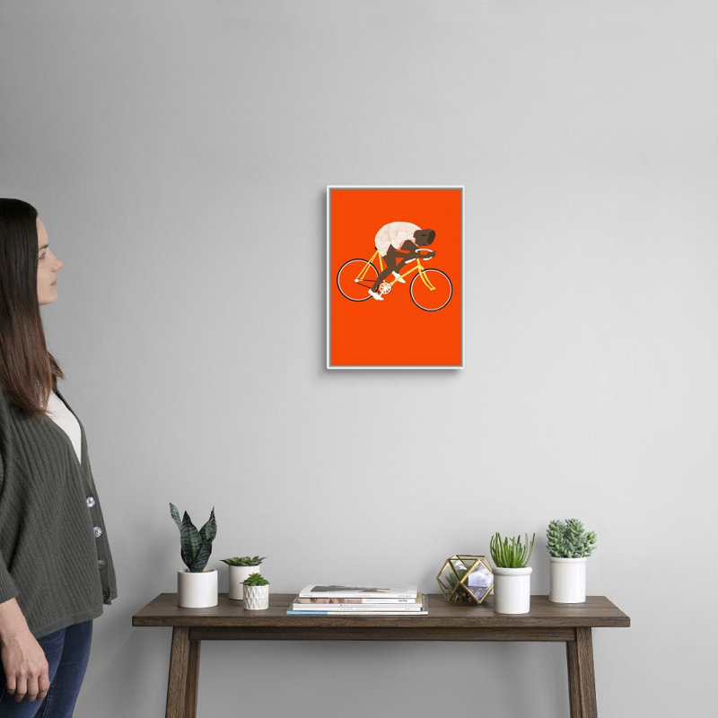 «M Tred, 2014» par Eliza Southwood, reproduction sur toile, H 18 po x l 14 po x P 1,75 po, Cadre blanc