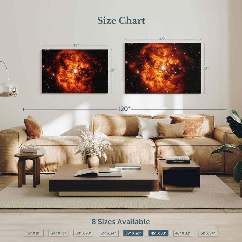 Oberle Wolf Rayet Star, 26" H x 39" W