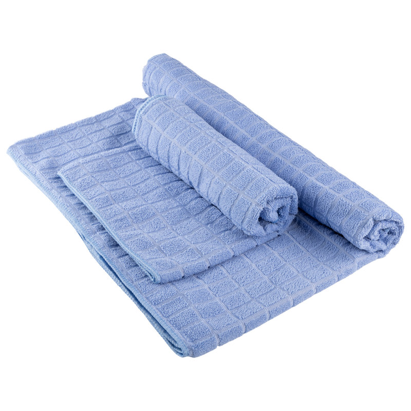 Wakeman Yoga Mat Towel and Gym Towel Set - 2-Piece Non Slip Set for Hot Yoga, Pilates, and Gym - 72” x 24” Sweat Absorbent and Quick Drying Blanket with Corner Pockets for Mats