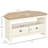 White Tv Stand For Corner Area, With Drawers And Open Storage Space, Fits Up To 50" Television Entertainment Living Room Corner, Compartment,