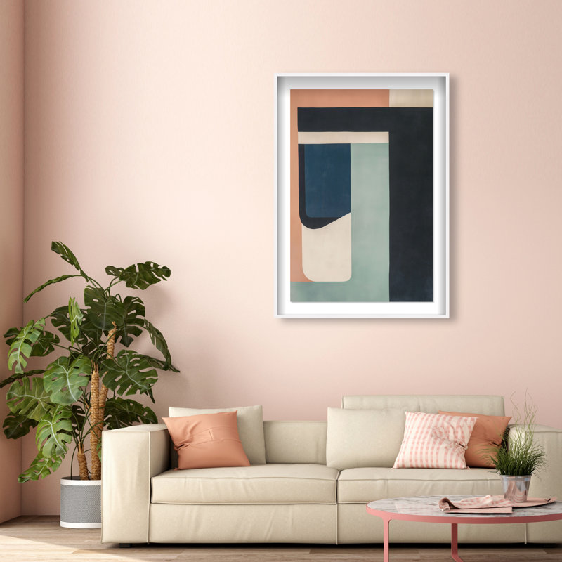 Eternal Shores Shadowbox Abstract Print by Oliver Gal, Black Frame, 10 x 15, 55.5"H x 37.5"W, White Frame