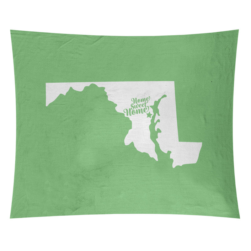 Tapisserie Home Sweet Annapolis, H 27,5 po x l 37,5 po, Vert