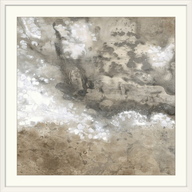 «Ochlocknee Earthen I» par Liz Jardine, impression, H 38 po x l 38 po x P 1 po, Cadre blanc