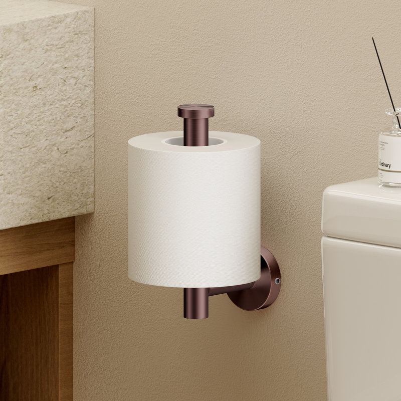 KES Wall Mounted Toilet Paper Holder Bathroom 18/8 Stainless Steel, Brushed Bronze