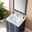 Éclaboussure de meuble-lavabo de luxe en pierre d'ingénierie - imperméable, résistante aux taches, facile à installer, meuble-lavabo moderne 31 po x 22 po