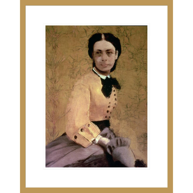 Portrait de la princesse Pauline de Metternich par Edgar Degas, impression giclée encadrée, H 21,75 po x l 17,23 po