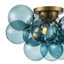 Plafonnier semi-encastré 3 lumières en verre coloré transparent Spoutnik-446989936