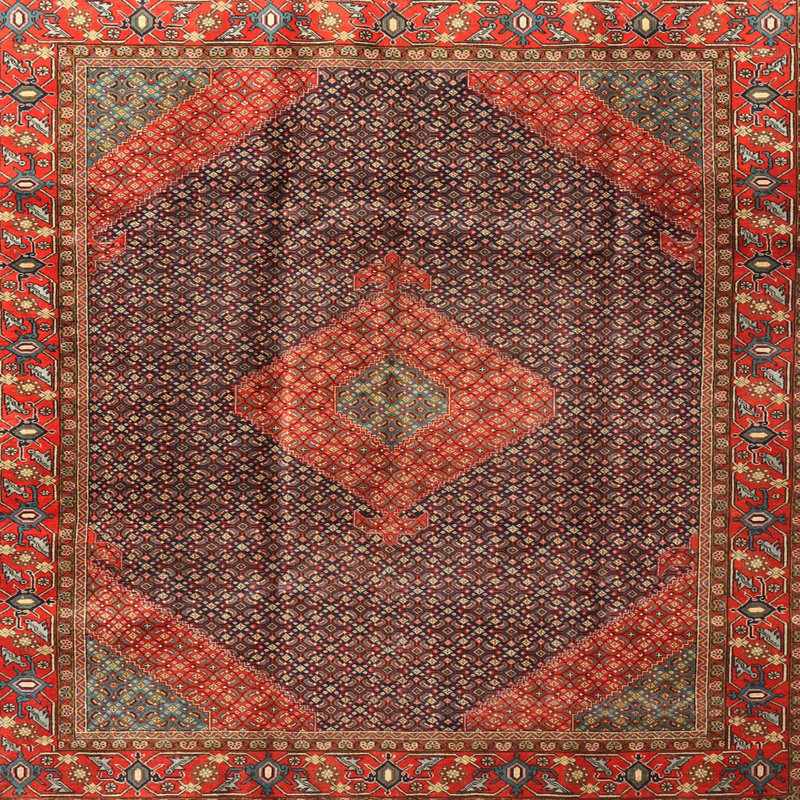 Oriental Indoor Rug, Square 4'