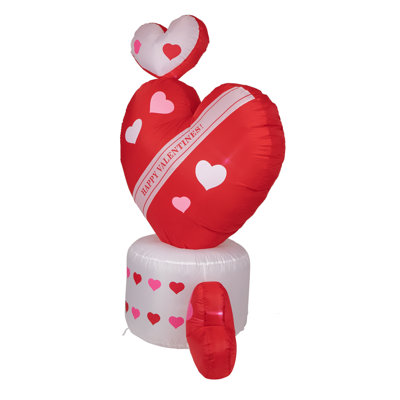 Décoration pour l'extérieur 5 'gonflable cœur lumineux