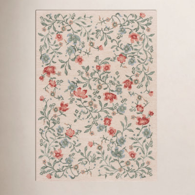 Martha Stewart Hand-Tufted Floral Wool Rug
