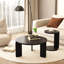 Ensemble de 2 tables basses gigognes 32,68 pouces de 83 cm de diamètre avec tables de bout (table basse incluse)