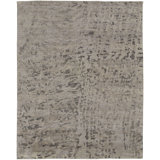 Wyman Transitional Abstract, Ivory/Gray Area Rug