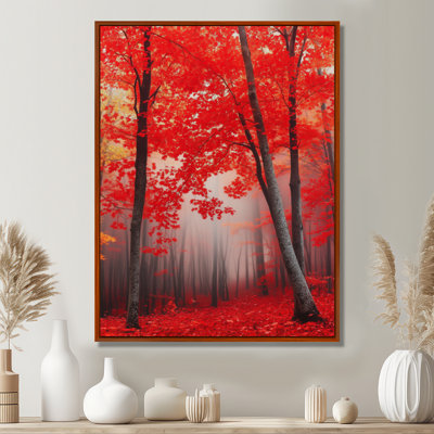 «Fall Forest», art mural érable rouge, Deshmukh