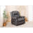 Hot Massage Manual Lounge Chair With Rocker Arms, Rotating Fabric, And Cup Holder For Ultimate Living Room Comfort-1631504015