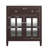 Bathroom Vanity with Sink, Adjustable Shelf and 2 glass Doors-740873971