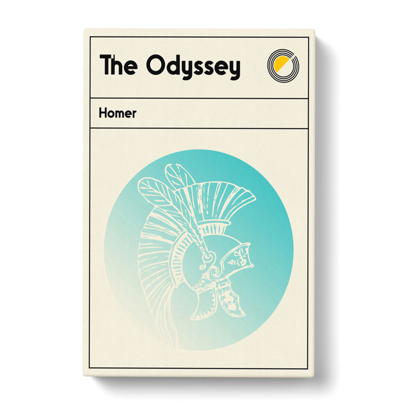 Book Cover the Odyssey Homer - Wrapped Canvas, 76cm H x 50cm W x 3cm D