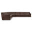 Bernhardt Candace 4 Piece Leather Sectional