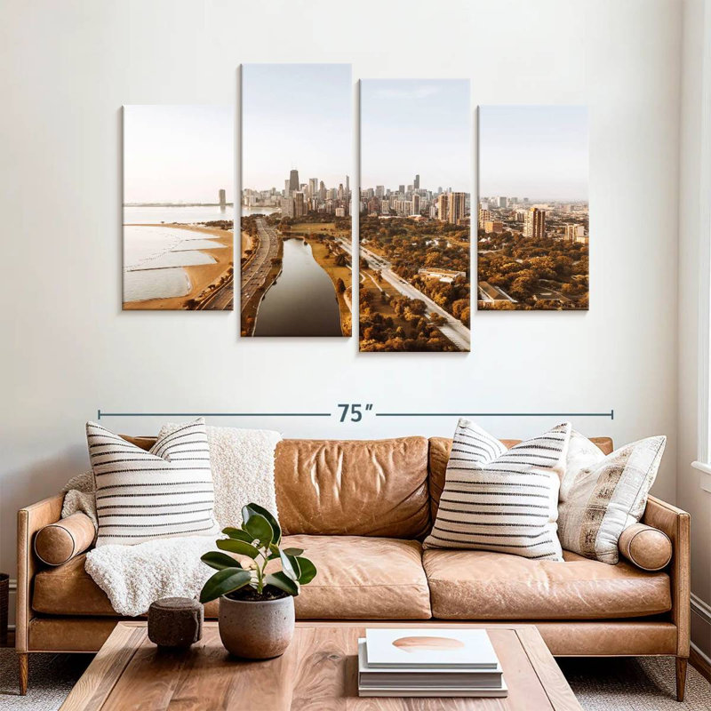 Nicci Autumn In Chicago, 42" H x 68" W