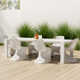 Farrah 118.1'' Rectangular 6 - Person Outdoor Dining Set