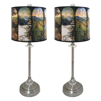 Ensemble de lampe buffet 28" crystal Stobie