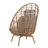 Rex Patio Swivel PE Rattan Lounge Chair With Cushions