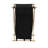 X‑Frame Wood Laundry Hamper with Folding Beech Frame and Washable Poly‑Cotton Bag and Black-259545031
