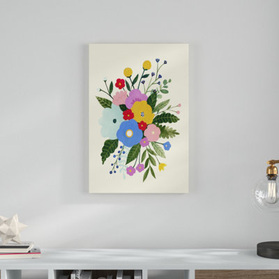 «Primaire Blooms I», peinture sur toile