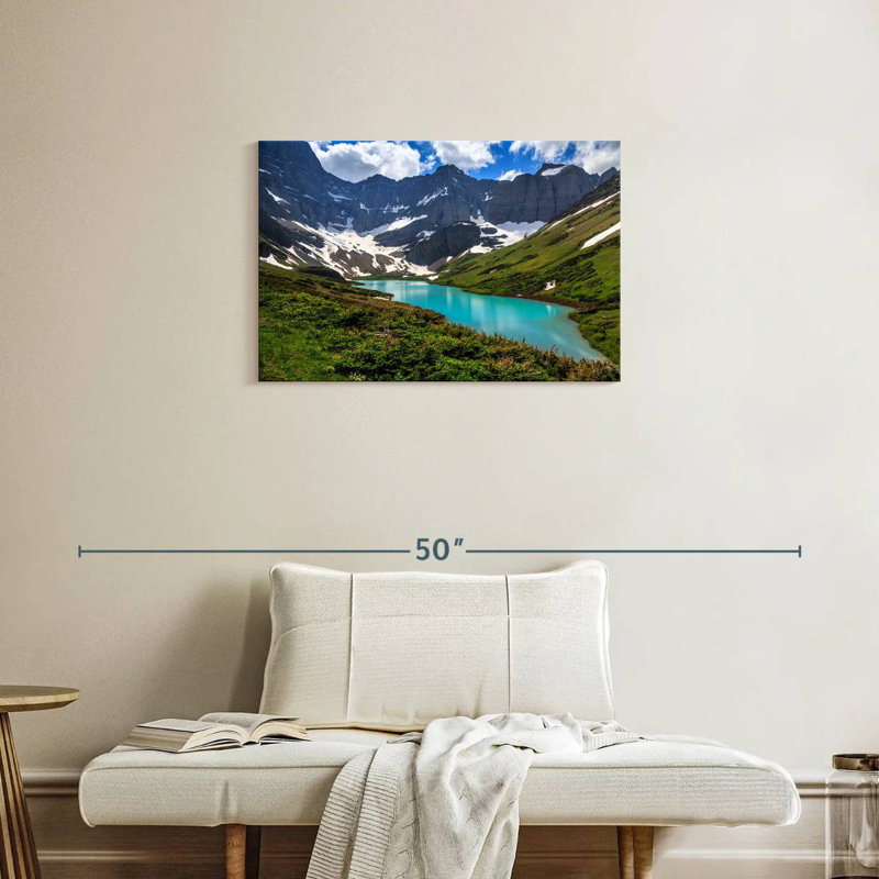 Alvord turquoise Cracker Lake, H 20 po x l 30 po