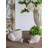 8.3x7x4.7" Decorative Sand and Cement Snail Planter with Textured Beige Finish