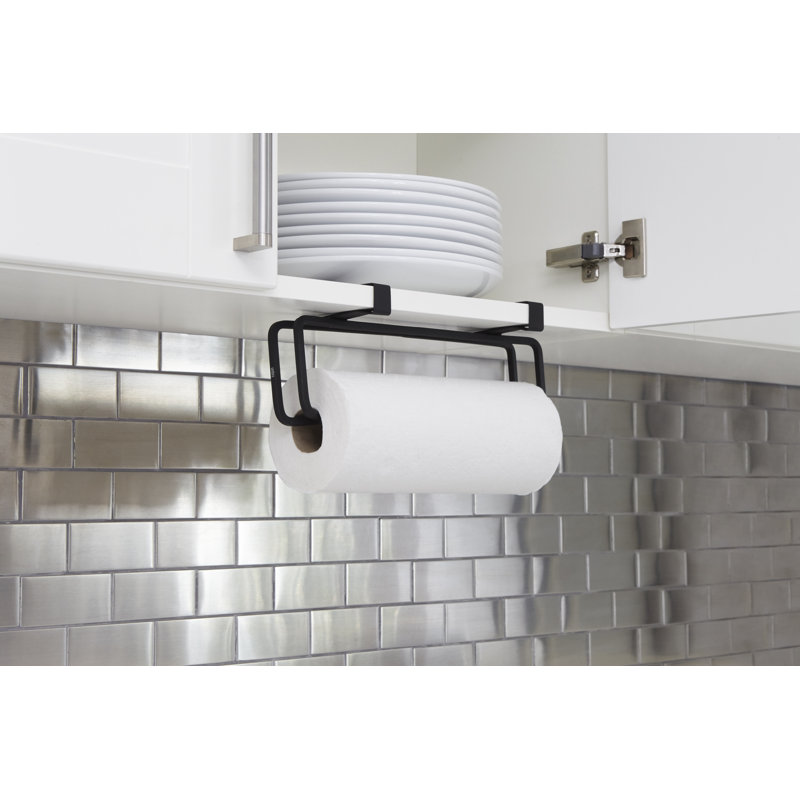 Wall-Mount Paper Towel Holder for Kitchen and Bathroom with Grips